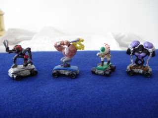 Four Kenner Savage Mondo Blitzers 1991 Scars and Spikes Gang Figures