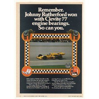  Rutherford Indy 500 Clevite 77 Bearings Print Ad