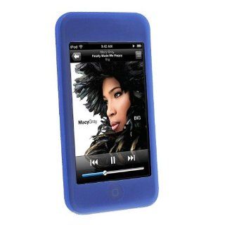 Silicone Skin Case for iPod Touch, Blue Cell Phones