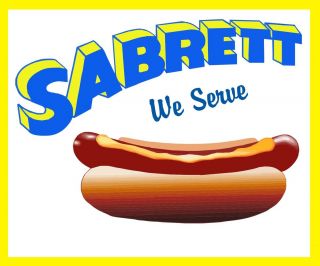 Sabrett Hot Dog Decal