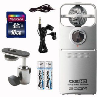 Zoom Q2 HD Handy Video Recorder w 16G SD Card, Mic Stand