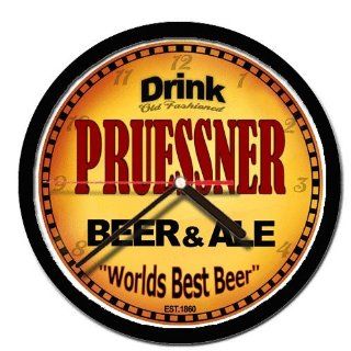 PRUESSNER beer and ale cerveza wall clock 