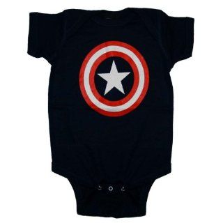 Captain America Logo Uniform Marvel Comics Baby Creeper