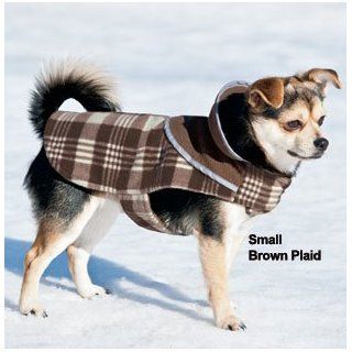 Manchester Fleece Dog Coat XLarge Color: Red Plaid: Pet