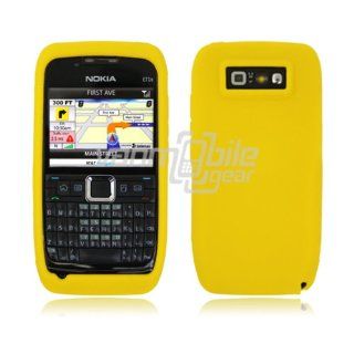 Yellow Full View Soft Silicone Skin Cover for Nokia E71