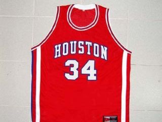 Hakeem Akeem Olajuwon Houston Cougars Jersey New Red Any Size