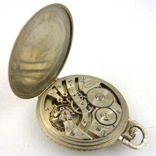 Vintage E Howard Pocket Watch 17 Jewels White Gold Filled 1917 Working
