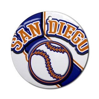 San Diego Baseball Ornament Round Round Ornament by
