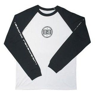 Azonic 89 Racewear Long Sleeve T Shirt   Medium/White/Black  