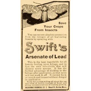 1907 Ad Swifts Arsenate Lead Merrimac Chemical Company