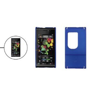 Gino Blue Hard Plastic Rubberized Back Case for Sony