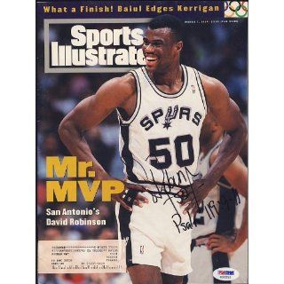 David Robinson Signed 3/7/94 Sports Illustrated Psa/dna