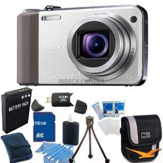 Sony Cyber shot DSC HX7V White Digital Camera 16GB Bundle
