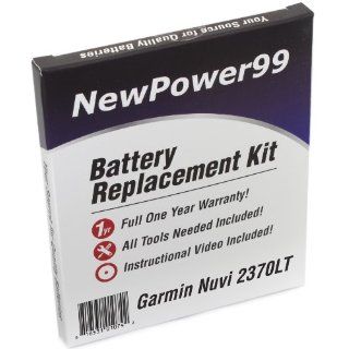 Garmin Nuvi 2370LT Battery Replacement Kit with