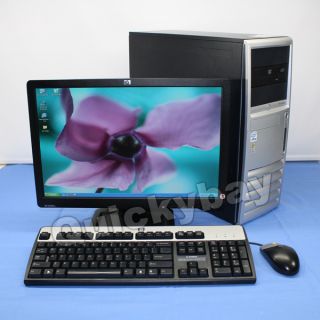 HP DC7700 Desktop Tower Core 2 Duo XP Pro 2GB 2TB 19 LCD Wide Monitor