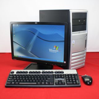 HP DC7700 Desktop Tower Core 2 Duo   XP Pro   2GB   80GB + 19 LCD