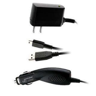 3 Item Accessory Bundle Micro USB Car Charger and Home AC