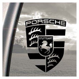 Porsche Black Decal Truck Bumper Window Vinyl Sticker