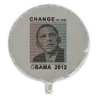 Change So Far 2012 Obama 2012 Mylar Balloon by 