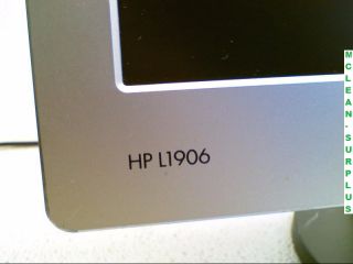 HP L1906 19 Flat Screen LCD Monitor Scratch Dent
