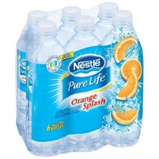 Nestle Pure Life Orange Splash Fruit Flavored Water 6 pk   0.5 Liter