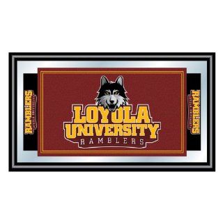 Loyola University Chicago Logo and Mascot Framed Mirror
