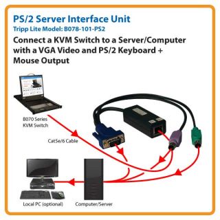 Tripp Lite B078 101 PS2 PS2 Server Interface Module for B070  / B072