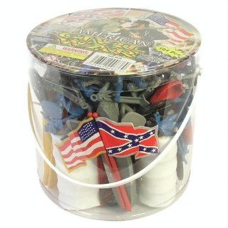 Civil War Soldier 102 Piece Playset Bucket of 54mm
