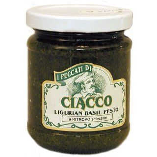 Peccatti di Ciacco Ligurian Basil Pesto, 6.35 oz jar 