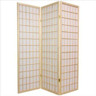 Oriental Furniture 5 Feet Tall Window Pane Shoji Screen in