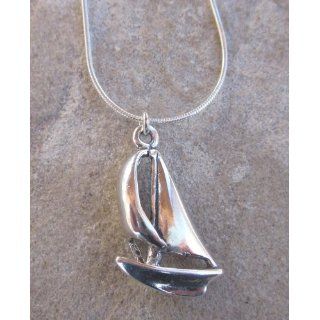 Sailboat Sterling Silver Necklace