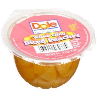 Dole Diced Peaches in Light Syrup, 4 Ounce Cups (Pack of 36) 