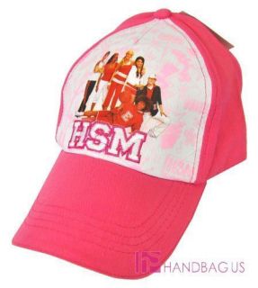 HSM High School Musical Kids Baseball Cap Girls Hat Cotton Pink One