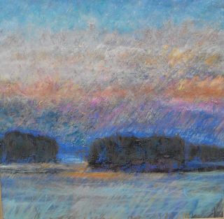 Impressionist Delaware Landscape Oil Vellm Carole Huber