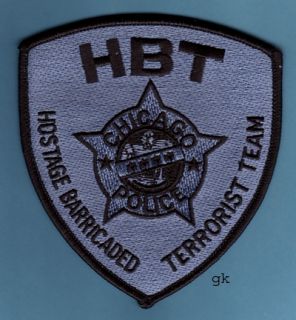 Chicago Police Hostage Barricaded Terrorist Team Patch Subdued