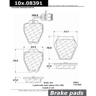 Centric Parts 109.08391 109 Series Axxis Deluxe Plus Brake Pad