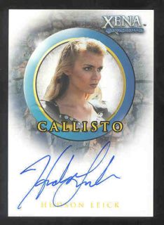 Xena Season 6 Hudson Leick Callisto Autograph A7 Card