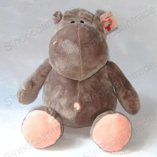 Big Huge Fat Hippopotamus Hippo Gray Grey Plush Toy 27