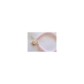 Big Sister Pink Pearl Charm Bracelet with Swarovski