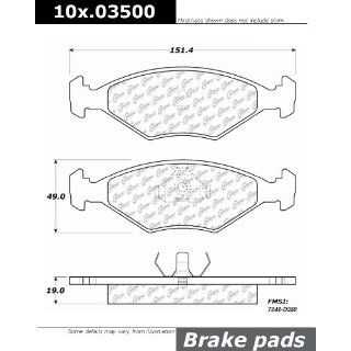 Centric Parts 107.03500 107 Series Axxis Deluxe Plus Brake Pad