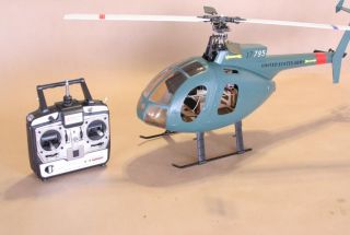 RC Helicopter 400 Army Military MD 500 Hughes 500 Brushless RTF