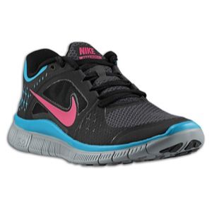 Nike Free Run + 3   Womens   Anthracite/Sport Fuschia/Black/Neo