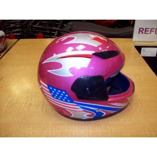  Dot Appproved Kids Helmet (Pink w/ American Flag)109 