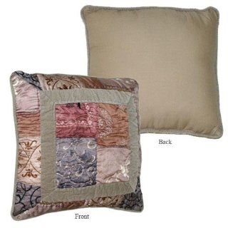  109 Vintage Scroll Embroidered Quilted Decorator Pillow Suite 109
