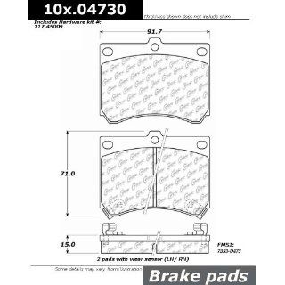 Centric Parts 109.04730 109 Series Axxis Deluxe Plus Brake Pad