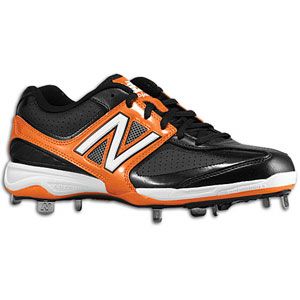 New Balance 40/40 Metal Low   Mens   Baseball   Shoes   Black/Orange