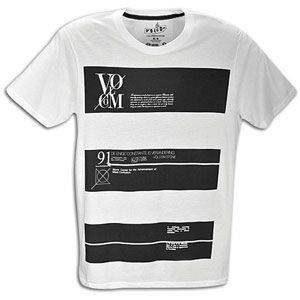 Volcom Black Stripes S/S T Shirt   Mens   Casual   Clothing   White