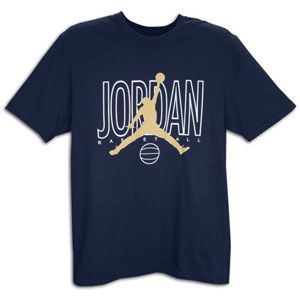 Jordan Outlined T Shirt   Mens   Basketball   Clothing   Obsidian