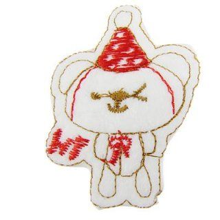 Amico Red Hat Detail Snowman Design Iron On Backing