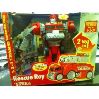 Tonka Rescue Roy 1 2 3 Transformers Electronic Fire Engine